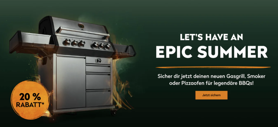 Burnhard Gasgrill 20% Rabattaktion